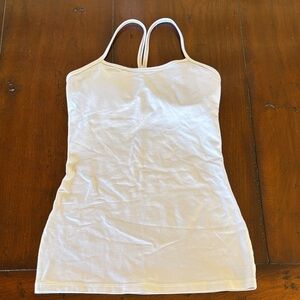 Lululemon Power Y Tank Top in White Size 4